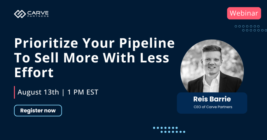 Prioritize Your Pipeline To Sell More With Less Effort